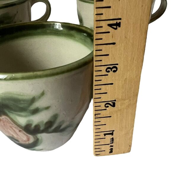 John B Taylor Louisville Stoneware Harvest Pear Mug Cup Set of 4 VTG Cottagecore - Picture 9 of 10
